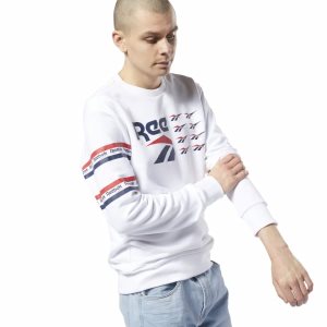 Reebok Classic All Over Vector Crew Sweatshirt Herren - Weiß - DE 182-BFH